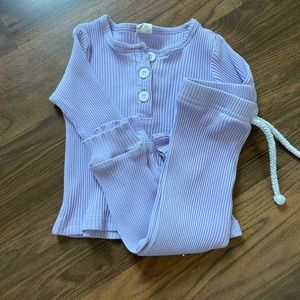 Infant Ribbed Long-Sleeve Outfit